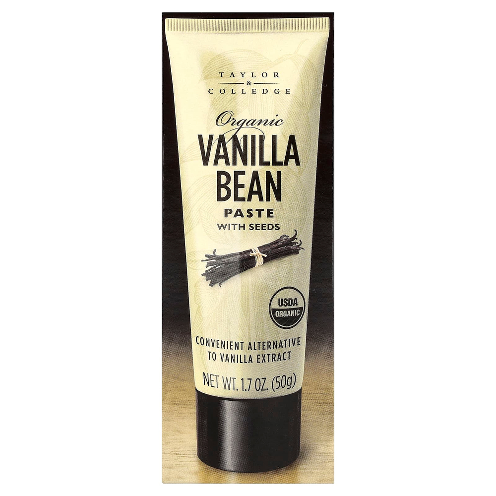 Taylor & Colledge, органическая паста из бобов ванили с семенами, 50 г (1,7 унции)