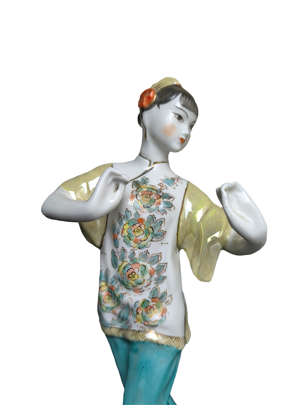 Фарфоровая статуэтка "Танцующая китаянка" (ДФЗ)