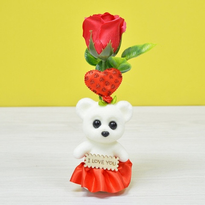 Мыло "Роза с Мишкой" 20,5*6,5см в подарочной упаковке A-178