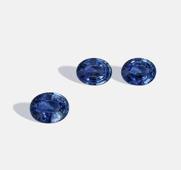 Сапфир, Овал, 3 шт / 6,61 карат, Шри-Ланка