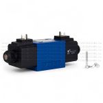 4WE10E31/CW220-50N9K4 - Гидрораспределитель золотниковый Ду 10 с электроуправлением W230, схема E (44), возврат - пружинный