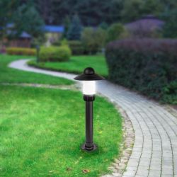 Садово-парковый светильник ЭРА «Поллар» НТУ 01-60-008 напольный черный IP54 Е27 max60Вт h660мм | Садово-парковые светильники