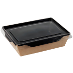 Контейнер бумажный с крышкой Old School Black 400 мл 120х85х45 мм 1/400