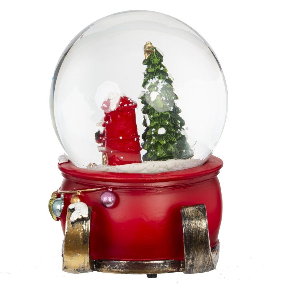 GAEM Фигурка декоративная "Рождество" в стекл шаре (ключ, муз), L11 W10 H14 см