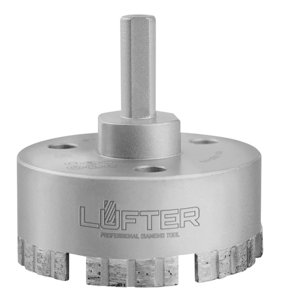 КОРОНКА АЛМАЗНАЯ LUFTER TURBO LASER 70Х47ХS10 КЕРАМОГРАНИТ, КЕРАМИКА