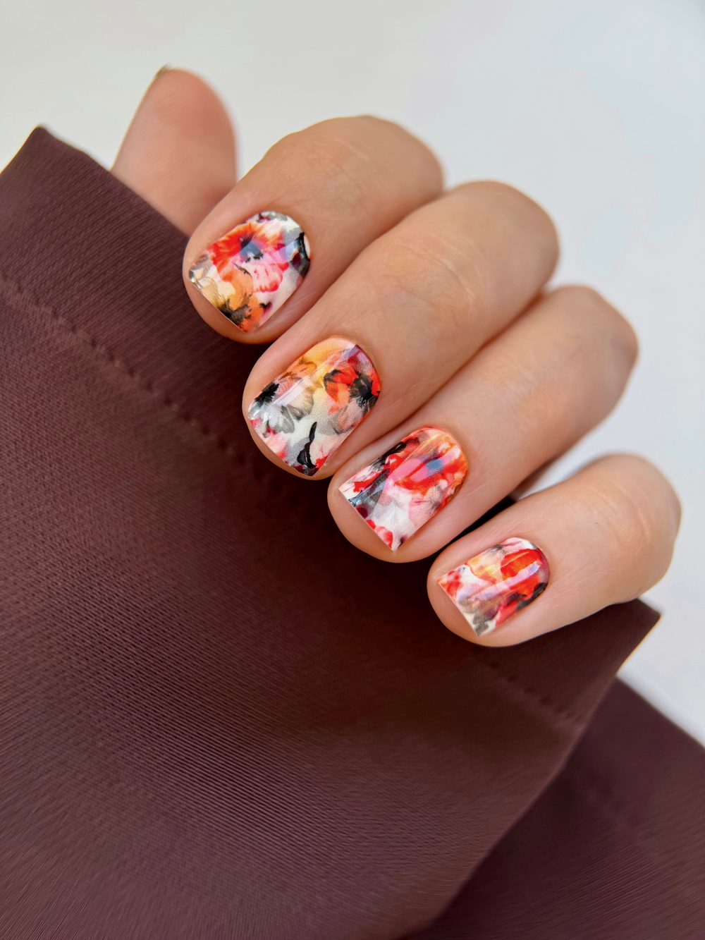 Crazy Manic Плёнки для ногтей для маникюра autumn flowers