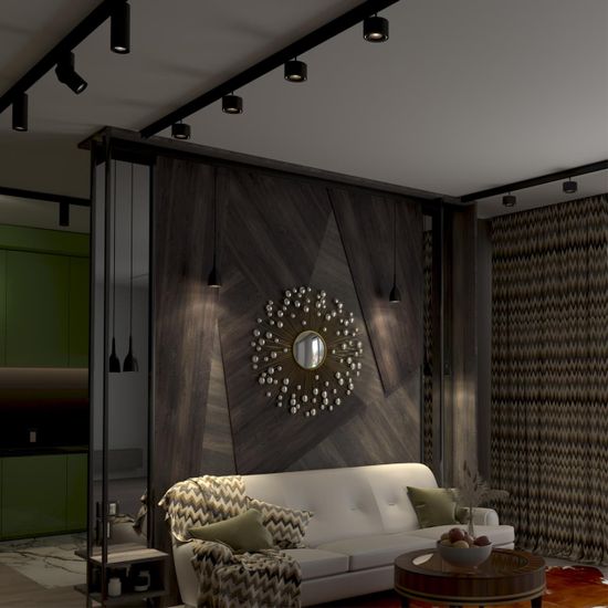 135093 SHINO  NT20 130 черный Низковольтный шинопровод 2м (токопровод и заглушки в комплекте) IP20 48V FLUM