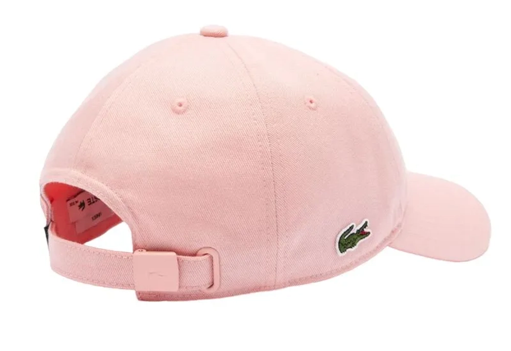 Теннисная кепка Lacoste Organic Cotton Twill - pink