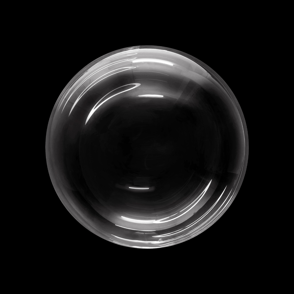 Сфера 30" Deco Bubble (черная упаковка), Прозрачный, Кристалл Fl