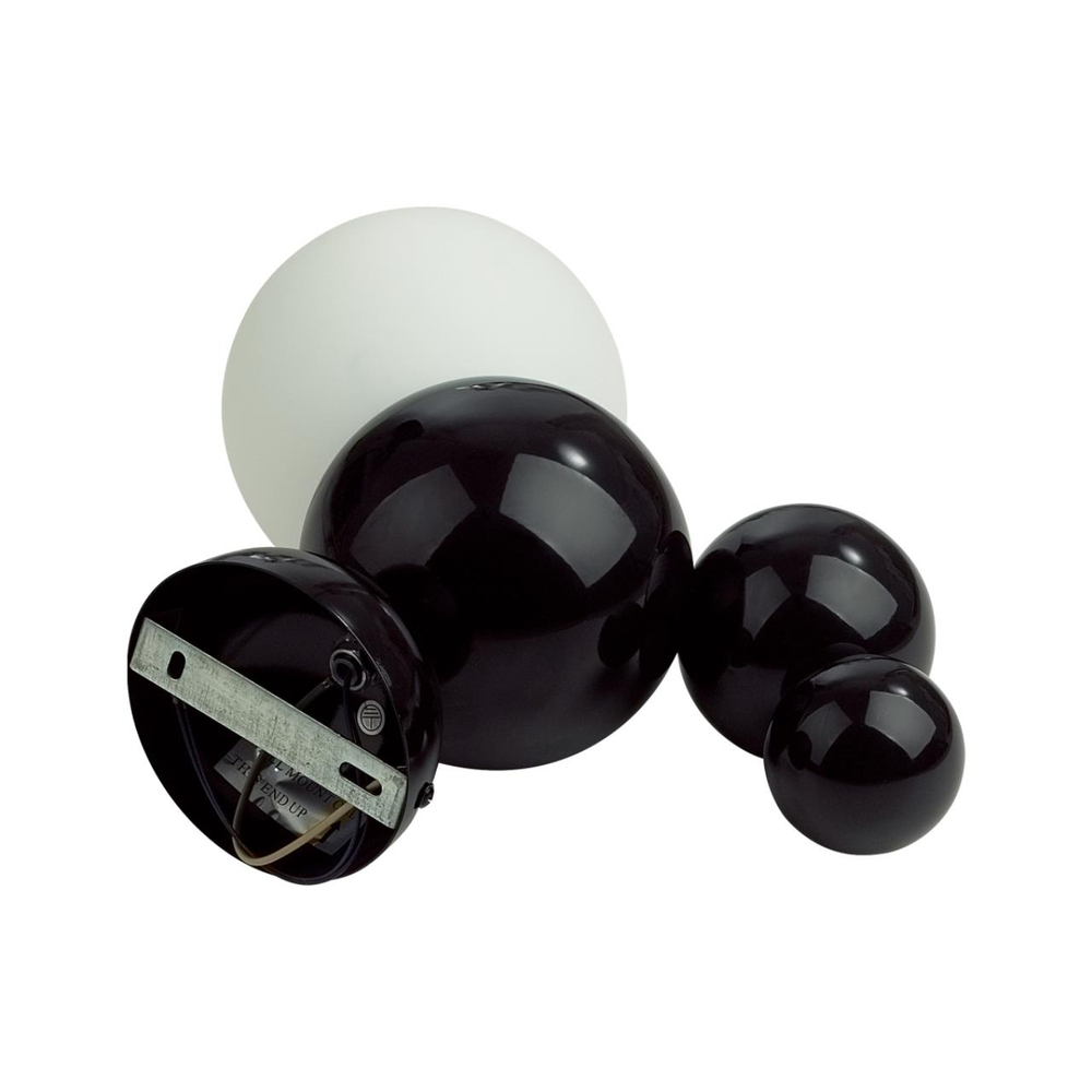 6566/1W MODERNI LN26 178 черный/белый матовый/металл/стекло Бра E27 1*40W 220V BLASEN