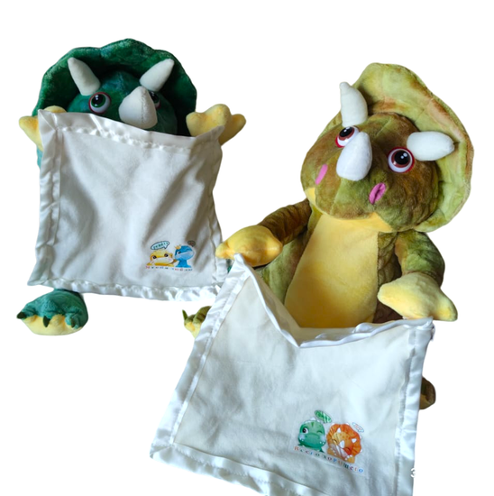 Интерактивная мягкая игрушка " Дракончик с платочком " , 30 см