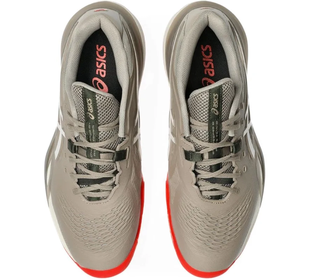 Мужские кроссовки теннисные Asics Gel-Resolution X Clay - greige/soft oat