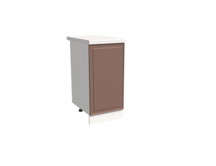 Кухня Модуль ШН 400 Графит / Пудрово-розовый