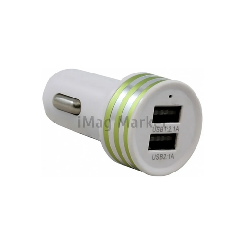 Автомобильное зарядное устройство Nokoko KO-07, 1 USB-A, 5W, 1A, 1 USB-A, 10.5W, 2.1A, белый