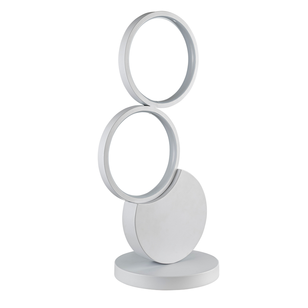 Настольный светодиодный светильник 16Вт, 1280лм, 4500K, Ra>80, металл/силикон, белый