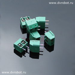 Зажим зеленый 301-5.0-2PIN