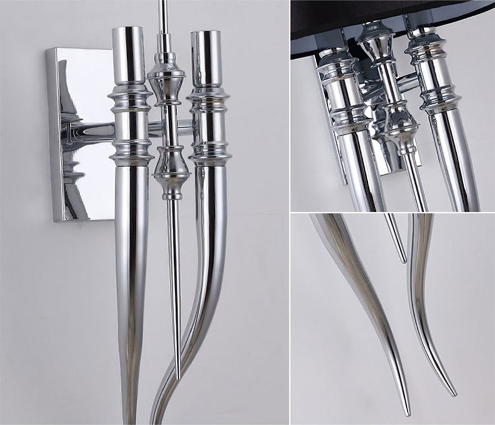 Настенный Светильник Crystal Light Brunilde Ipe Cavalli H52 Silver/White By Imperiumloft