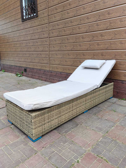 Шезлонг из искусственного ротанга Орландо цвет Greige