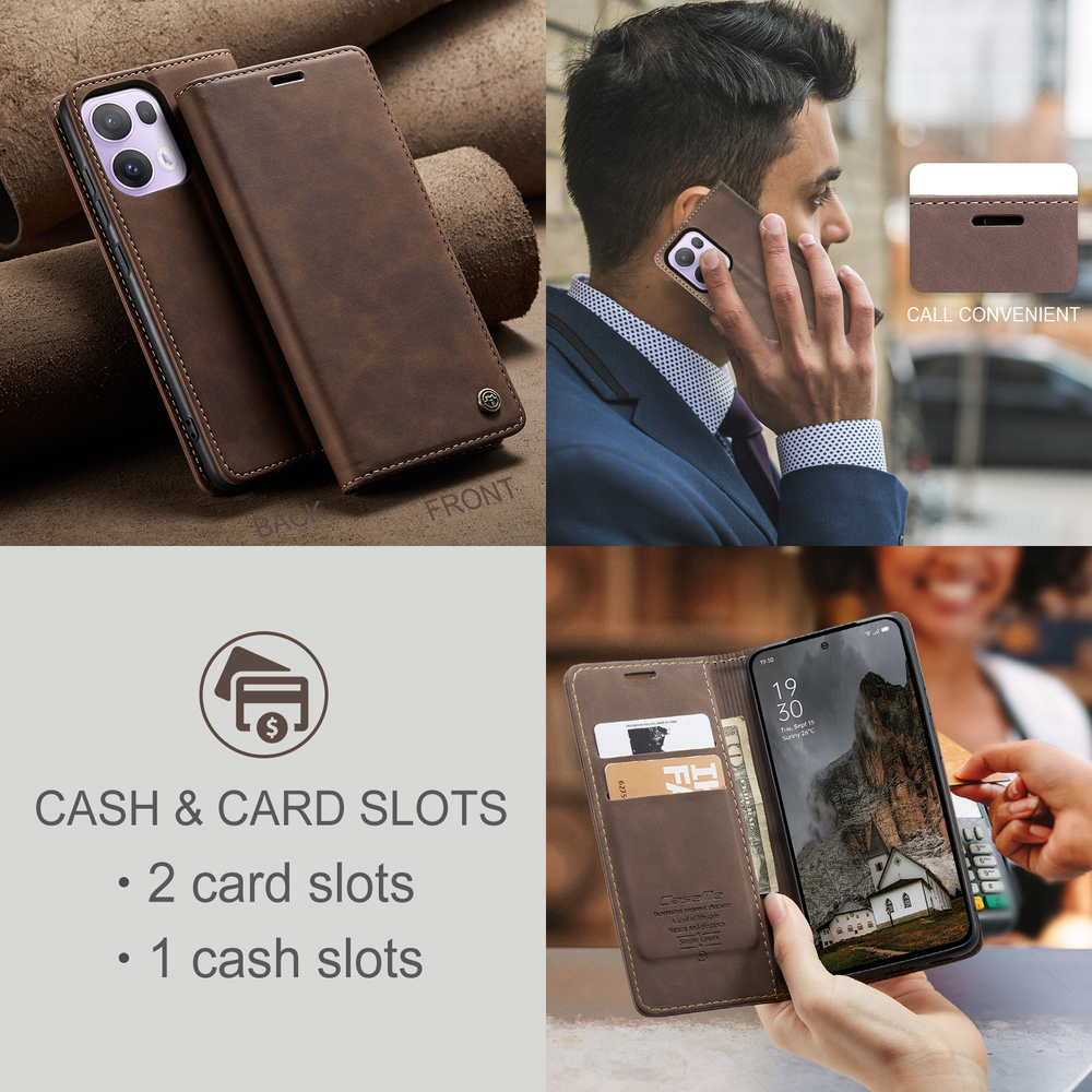 Чехол-книжка CaseMe Matte OPPO Reno 13 Pro global