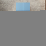 Шкаф Агератум МДФ двухсекционный с антресолью Сапфир структурный (0,3) G4018-62A матовая - Дуб молочный 8622  90*50*220