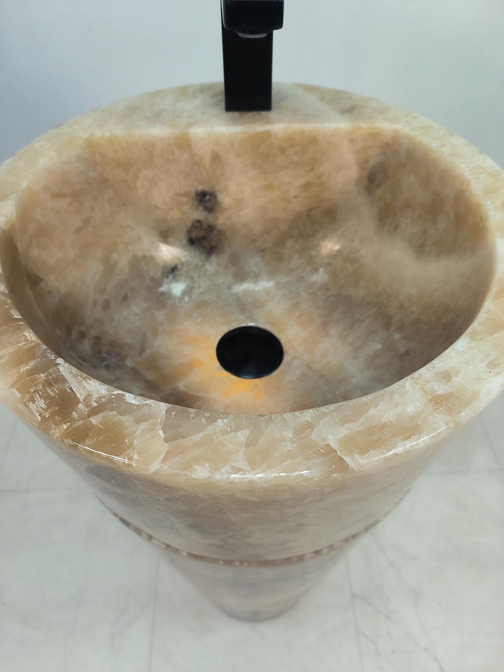 Раковина напольная из оникса Sunset ON-61348 (40*40*90)