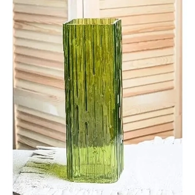 Ваза Квадро малая 86мм*86мм h-255мм Олива