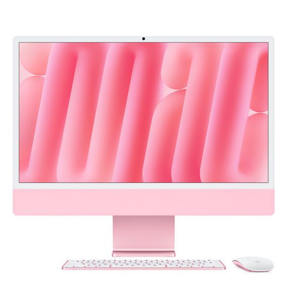 iMac 24&quot; Retina 4,5K, M4 (10C CPU, 10C GPU, 2024), 16 ГБ, 512 ГБ SSD, розовый