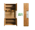 Шкаф с витриной Parma-2 из массива дуба