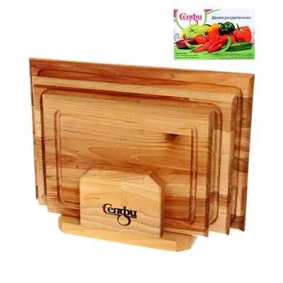 Набор разделочных досок «Прямоугольник» 32*22*1,8см,29*20*1,8см,24*18*1,8см