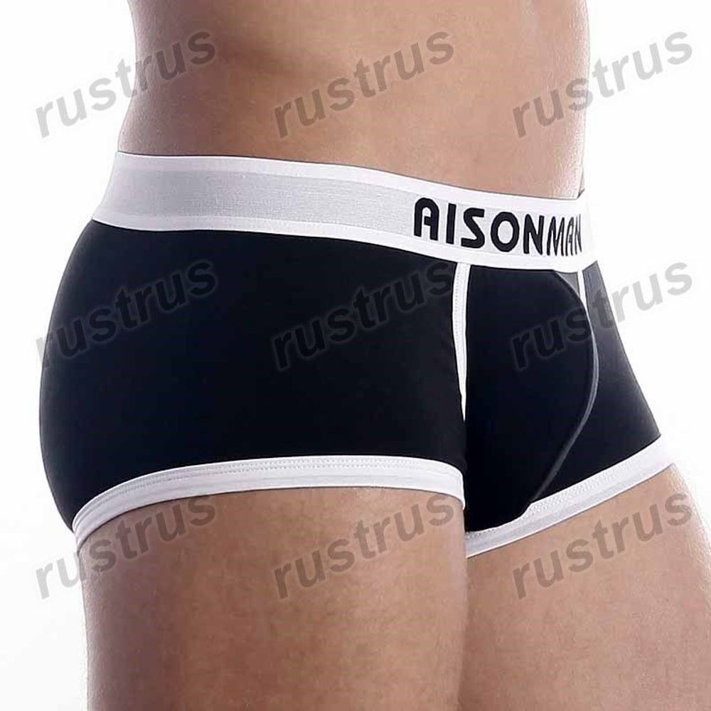 Мужские трусы хипсы черные Aisonman