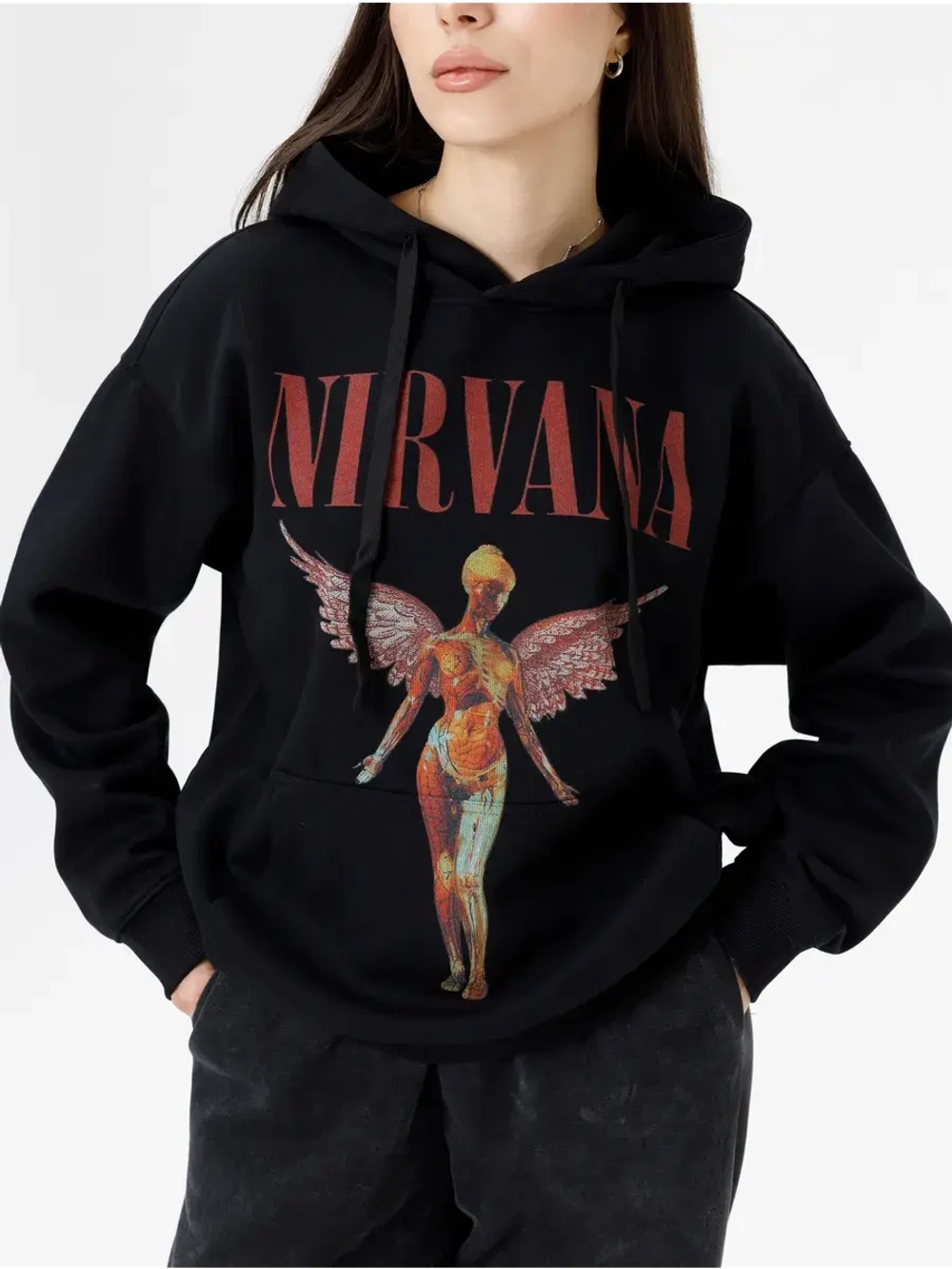 Худи PARABOLA Nirvana оверсайз варенка для мужчин и женщин