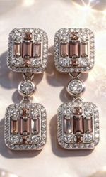 Ювелирные серьги из серебра 925 пробы