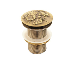 Слив без перелива "Лотос" для раковины (латунь) Bronze de Luxe 21976/1