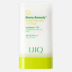 UIQ Biome Remedy Perfect Powdery Sun Stick SPF 50+ PA++++ Пудровый солнцезащитный стик, 18 г