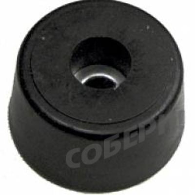 Ножка  резиновая армированная шайбой диаметр 27 мм высота 14 мм для корпуса РЭА