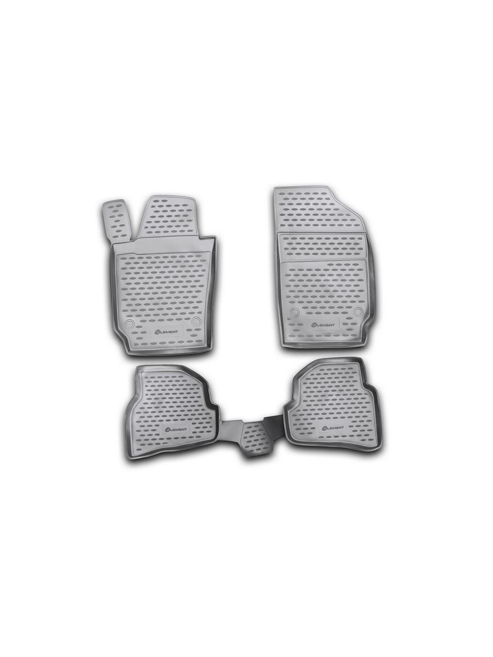 Коврики в салон для VW Polo (V, Vp) 2009-2020, 4 шт.хэтчбек (полиуретан) NLC.51.28.210KH