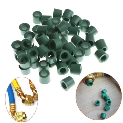 50 шт./лот, кондиционера, 1/4 дюйма, зарядный шланг, комплект совместим с ремонта коллектора, сменное уплотнительное кольцо (фиолетовый)