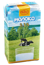 Молоко &quot;Молочный гостинец&quot; 2,5% жирн. 1л. Тетра-пак - купить не дорого в Москве