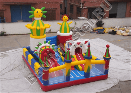 Коммерческий надувной батут "Пасхальный зайчик"