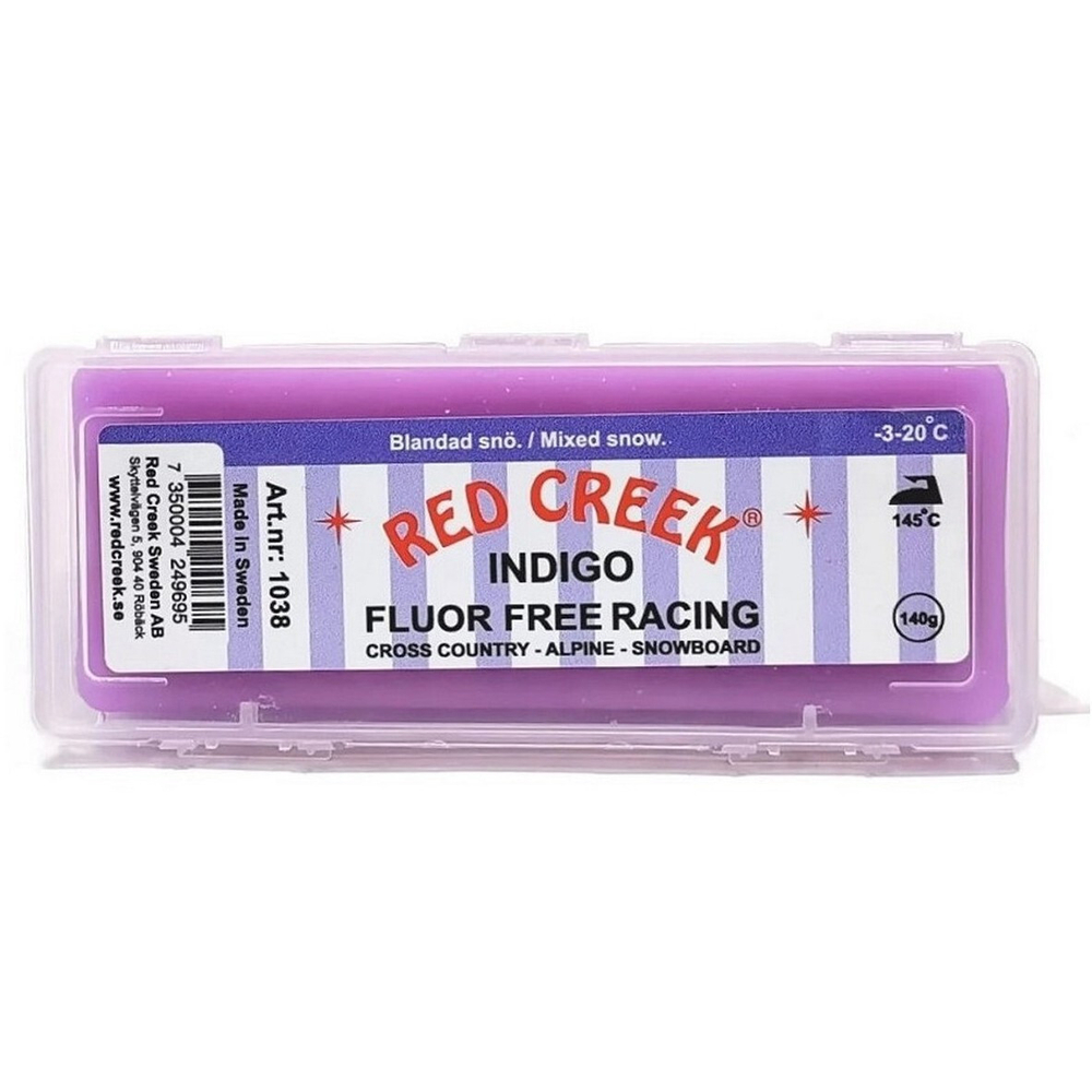 Парафин FFR RED CREEK 1038 FLUOR FREE RACING INDIGO Mixed Snow фиолет. -3°/-20°С 140г