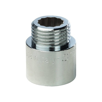 Удлинитель резьбовой STOUT SFT 0002 - 1/2" длина 20 мм (ВР/НР, латунь хромированная)