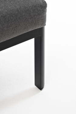 "Париж" угловой модульный диван, каркас из алюминия, цвет серый