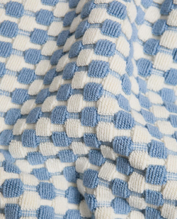 Zara Home - Текстурированный тканевый коврик для ванной комнаты, синий, 50x80 см