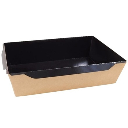 Дно OPSALAD ЧЕРНЫЙ без крышки 1000мл 222*162*55 (50шт)/300