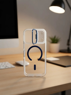 Прозрачный чехол Crystal Stand Case для iPhone 17 Pro Max