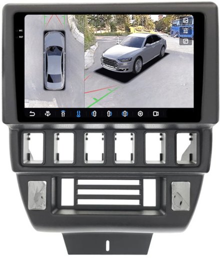 Магнитола для Lada 4x4, Urban, Bronto 1993-2019 - FarCar BX3041M-360 монитор 9.5" 2K QLED на Android 13, 6Гб+128Гб, CarPlay, 4G SIM-слот, 4 камеры в комплекте