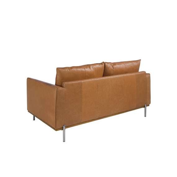 Двухместный диван Angel Cerda 5607-2P, коричневая кожа