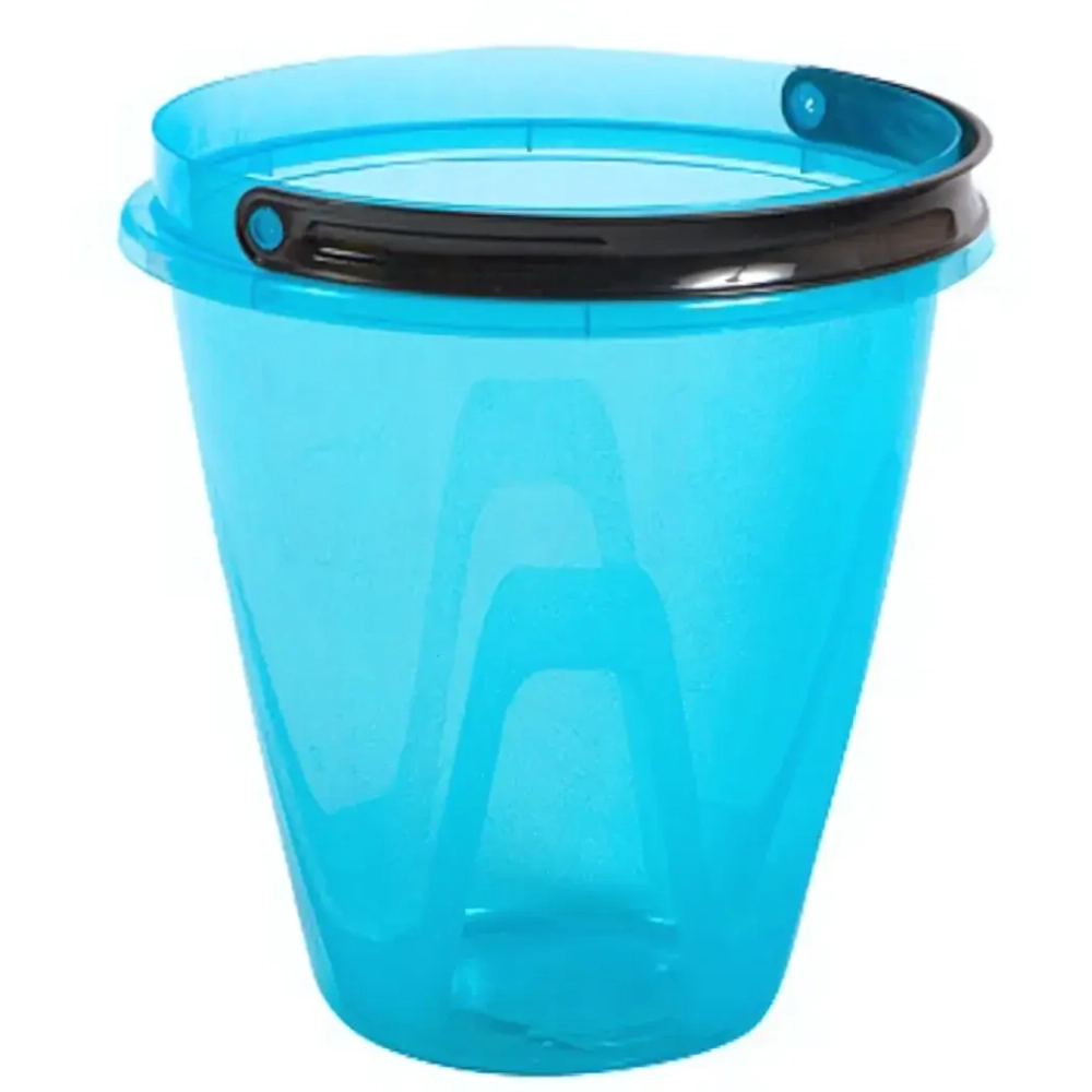 Ведро прозрачное Лайт 8л голубое