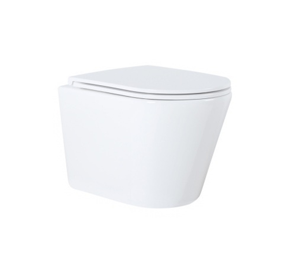 Унитаз подвесной Azario Teramo 515х355х365 безободковый с сиденьем микролифт (AZ-0053 )