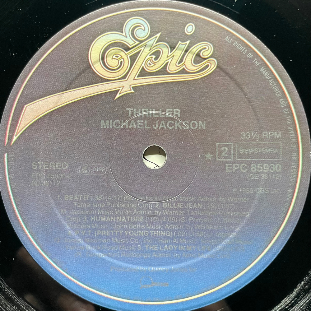 Michael Jackson ‎– Thriller (Голландия 1982г.)